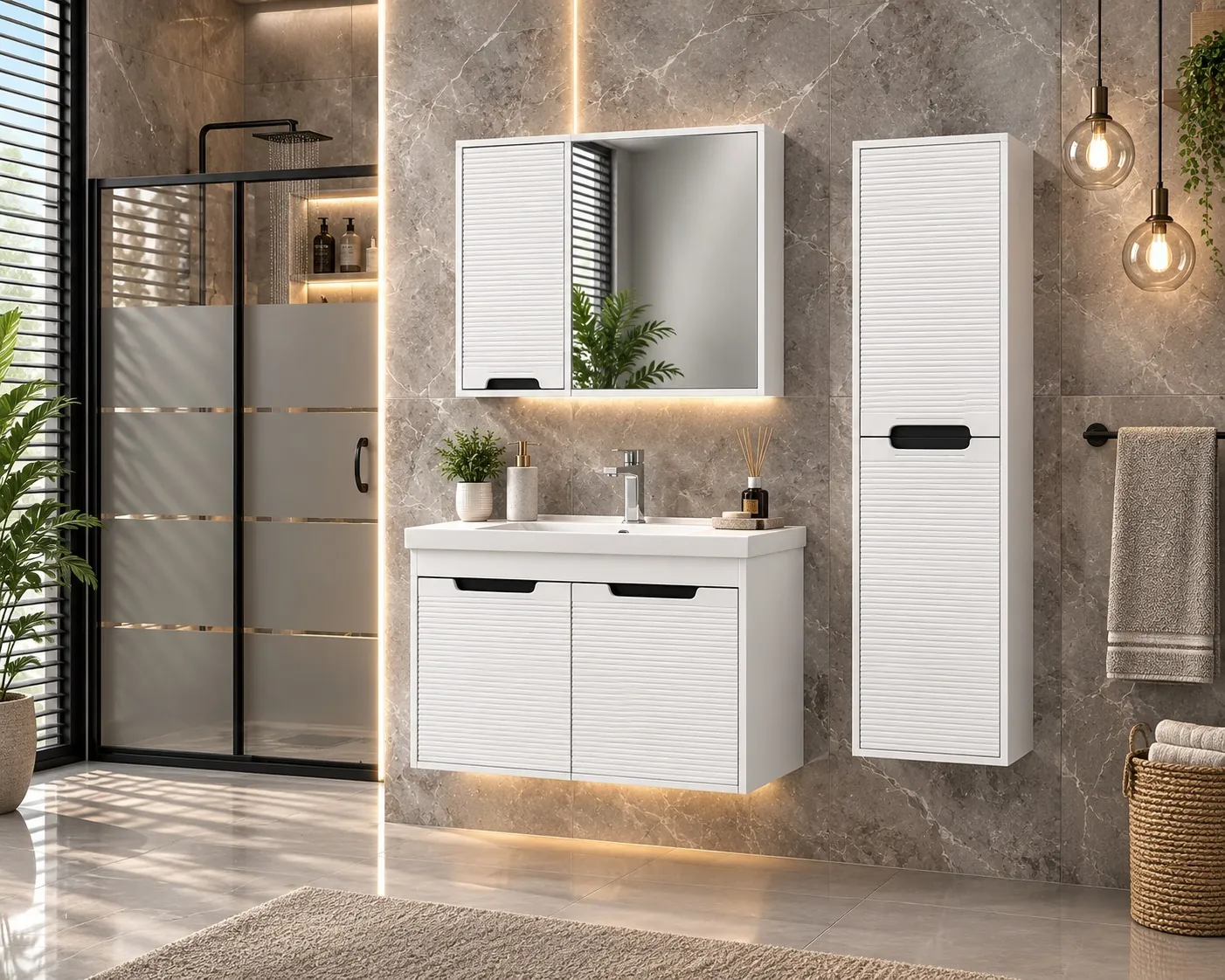 Irmak — Kod 1006 — Meyza Mobilya & Metal banyo dolabı çalışması, 1. görsel