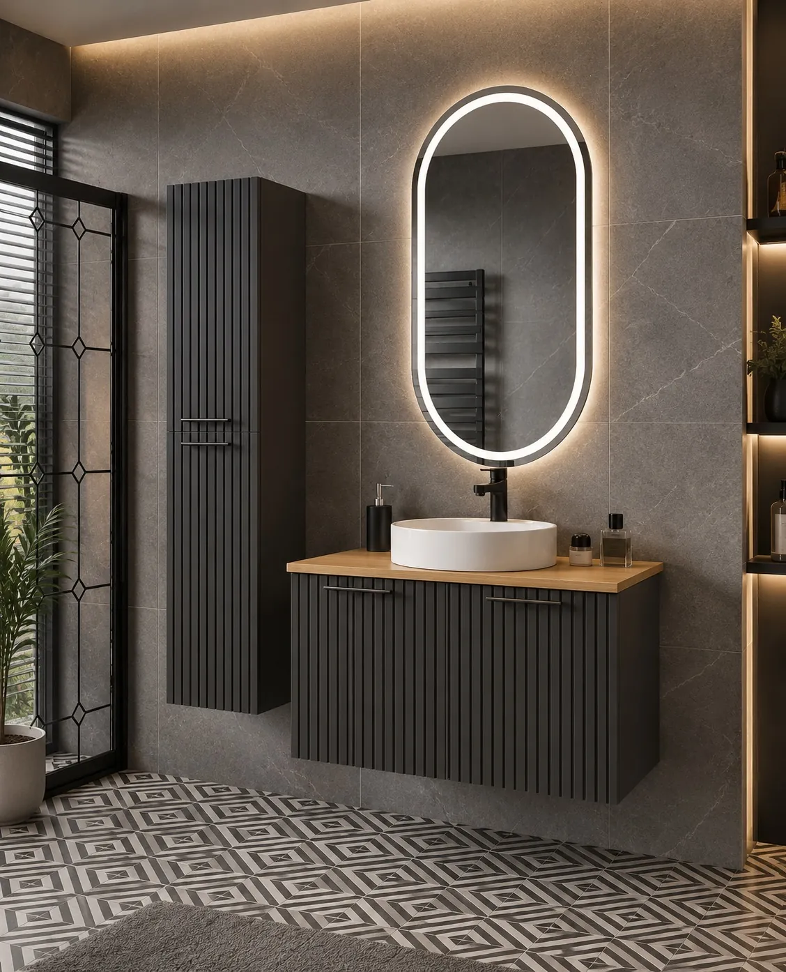 Siena — Kod 1017 — Meyza Mobilya & Metal banyo dolabı çalışması, 1. görsel