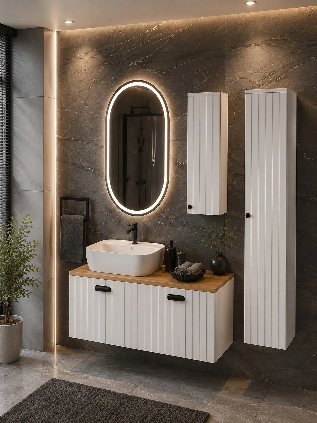 Line — Kod 1022 — Meyza Mobilya & Metal banyo dolabı çalışması, 1. görsel