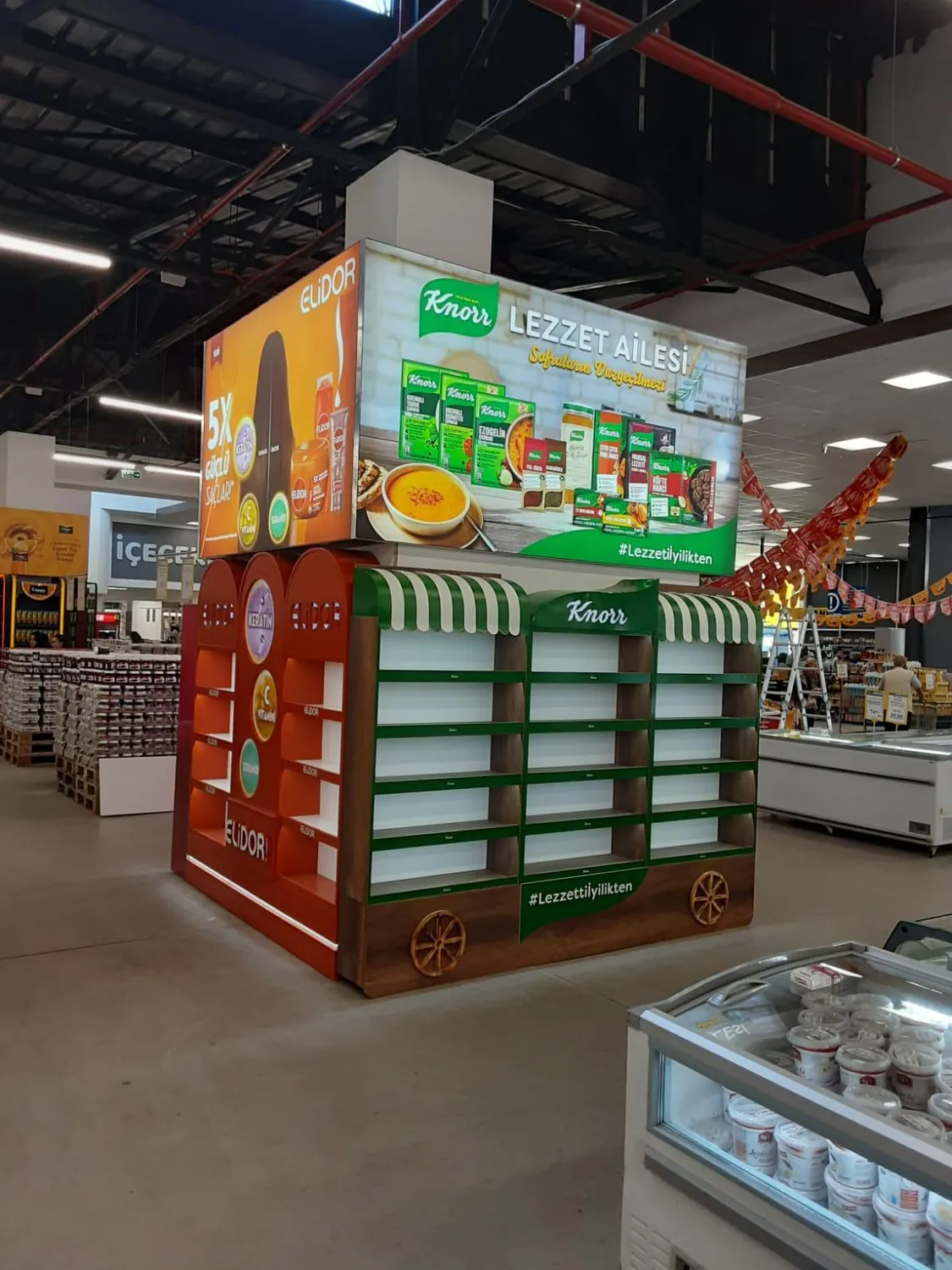 Market İç Mekân — Meyza Mobilya & Metal mimari proje çalışması, 1. görsel